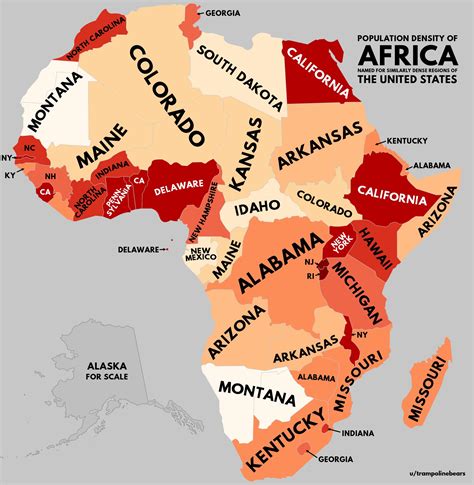 Africa Population Density Map Images