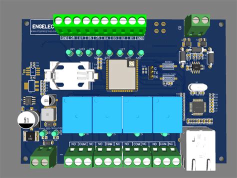 ESP32 Relay Switch BLE4 2 WIFI RS485 LAN Multi Communication Interface