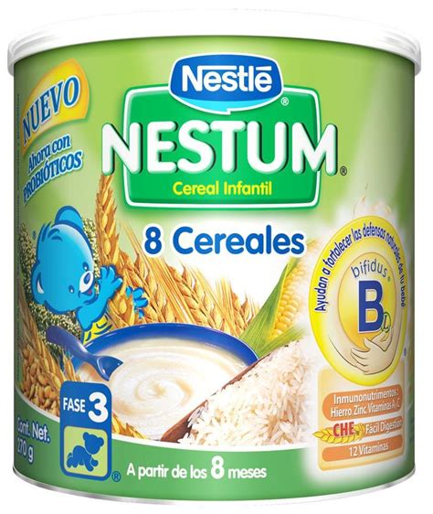 Cereal Infantil Nestum® 8 Cereales Con Probióticos 3era E 3950 En