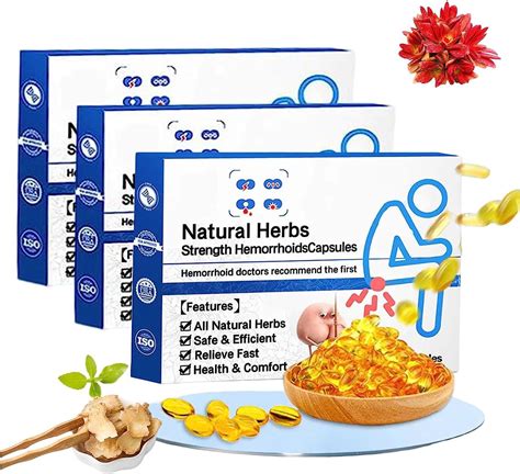 Heca Natural Herbal Strength Hemorrhoid Capsules Hemorrhoids Cream