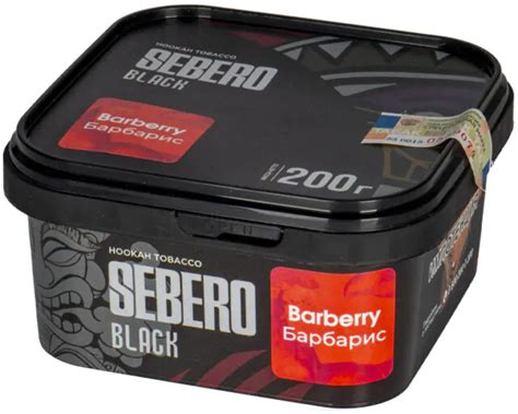 Sebero Black 200 Gr Barberry Tobacco 18 00