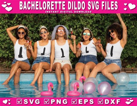 Penis Dildo Svg Bundle Bachelorette Wedding Digital Cut File For