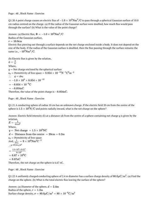 Ncert Solutions For Class 12 Physics Chapter 1 Electric Charges And Fields Class 12 Physics