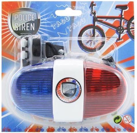 Fiets Politie Sirene En Zwaailicht Bol