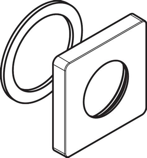 hansgrohe Spare parts: HG escutcheon spout chrome, Item No. 93161990