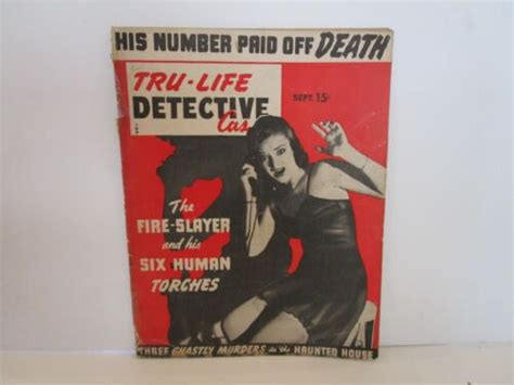 Vintage Tru Life Detective Cases Sept 1943 Sex And True Crime