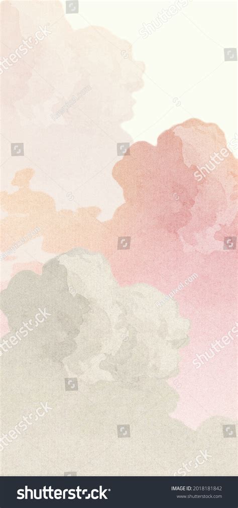 Pastel Pink Cloud Background Wallpaper Stock Illustration 2018181842 ...