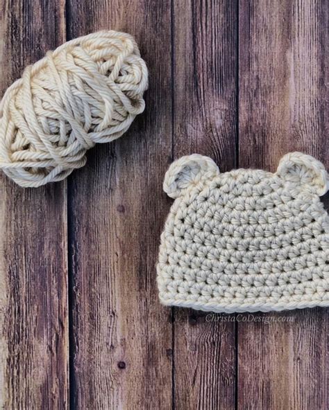 How To Crochet Bear Ears For Beanie Photo Tutorial Artofit