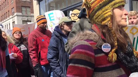 Watch Bernie Sanders Supporters March In Syracuse Youtube