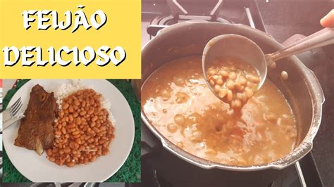 Feij O Cozido E Temperado Delicioso Como Fazer Feij O Caldo Grosso