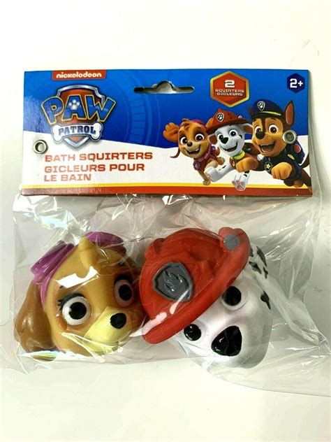 Set Of 2 Nickelodeon Paw Patrol Bath Squirters Float Toys Age 2