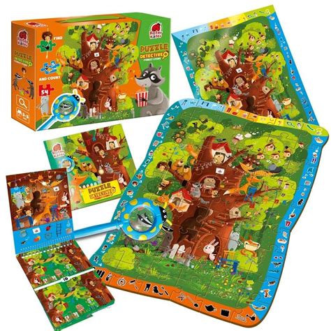 Roter Kafer Puzzle Edukacyjne Detective Forest Story El