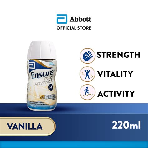 Ensure Plus Advance Ready To Drink Adult Nutrition Vanilla 220ml