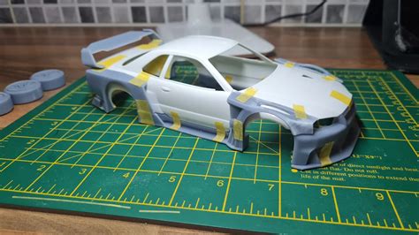 3D Printed WIDEBODY KIT FOR SKYLINE R34 TAMIYA 1 24 MODELKIT Made