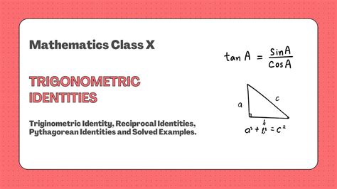 Trigonometric Identities Class 10 Maths Cbse Ncert Youtube