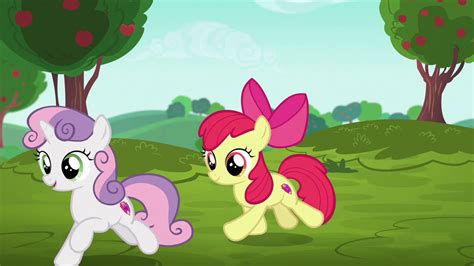 Image - Sweetie Belle and Apple Bloom gallop to racing area S6E14.png ...