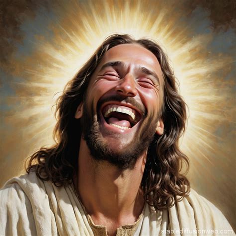 Jesus Laughing Stable Diffusion Online