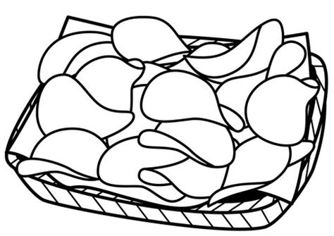 Potato Chips Coloring Pages