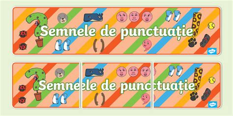 Semnele De Punctuație Banner Teacher Made Twinkl