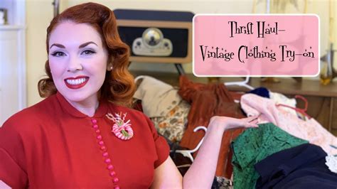 Thrift Haul Vintage Clothing Try On Youtube