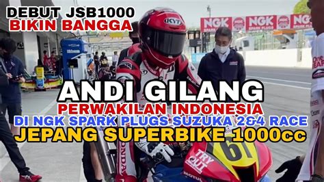 Andi Gilang Tampil Di Jepang Superbike Jsb1000 Ngk Spark Plugs Suzuka 2