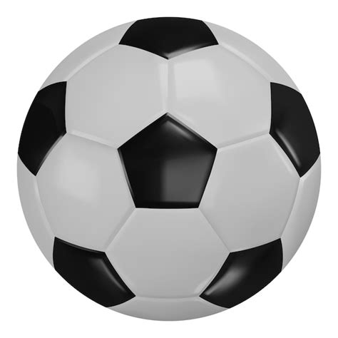 Un Ballon De Football Noir Et Blanc Avec Une Bordure Blanche Et Des