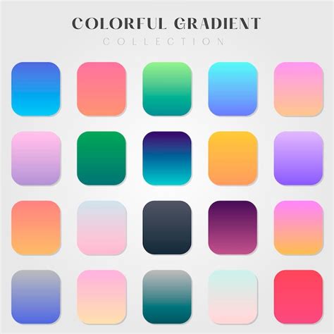 Premium Vector | Collection of colorful gradients