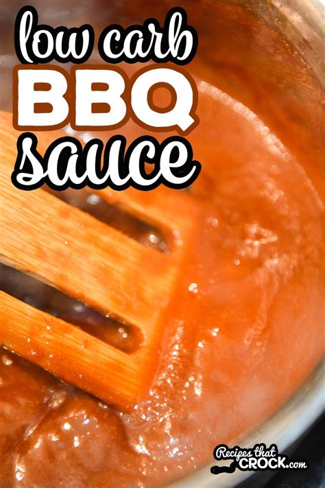 The BEST Low Carb BBQ Sauce - Recipes That Crock!