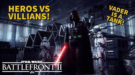 Star Wars Battlefront Ii Heros Vs Villians Gameplay Youtube