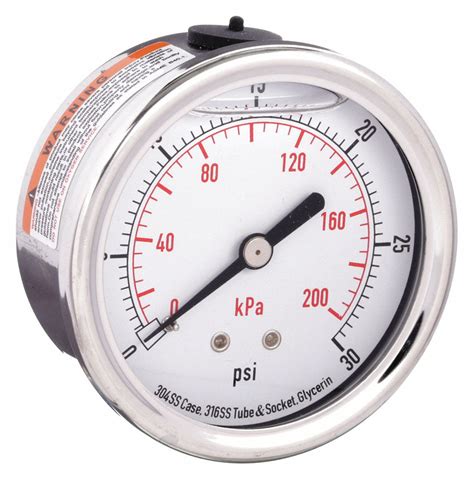 To Psi To Kpa In Dial Commercial Pressure Gauge