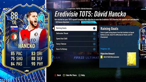 How To Complete Eredivisie TOTS Hancko Objectives Fast Fifa 23