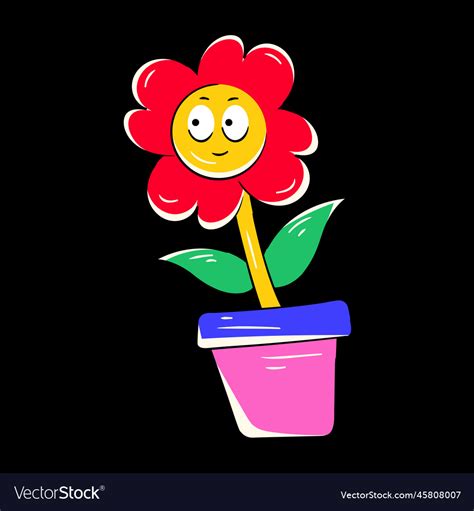 Flower pot Royalty Free Vector Image - VectorStock