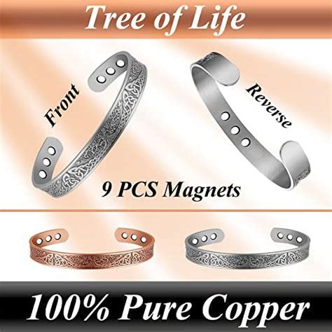 Vicmag Copper Bracelet For Women Men Magnetic Bracelet With Ultra