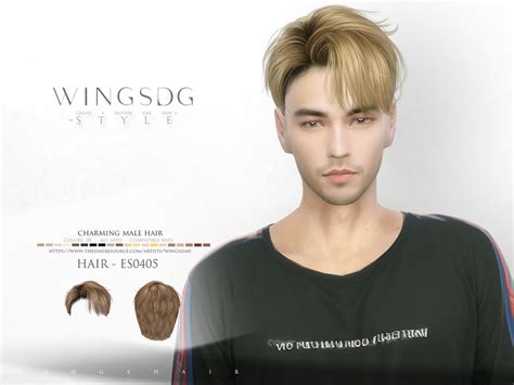 The Sims Resource Charming Male Hair Es