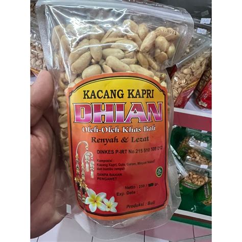 Jual KACANG KAPRI DHIAN 250 Gram Oleh Oleh Khas Bali Dijamin Renyah Dan