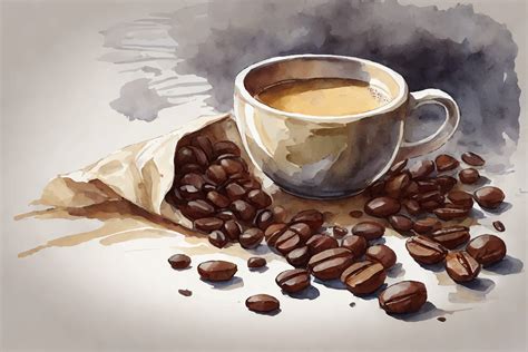 Coffee Bean Watercolor Graphic By Ariyan Store Creative Fabrica