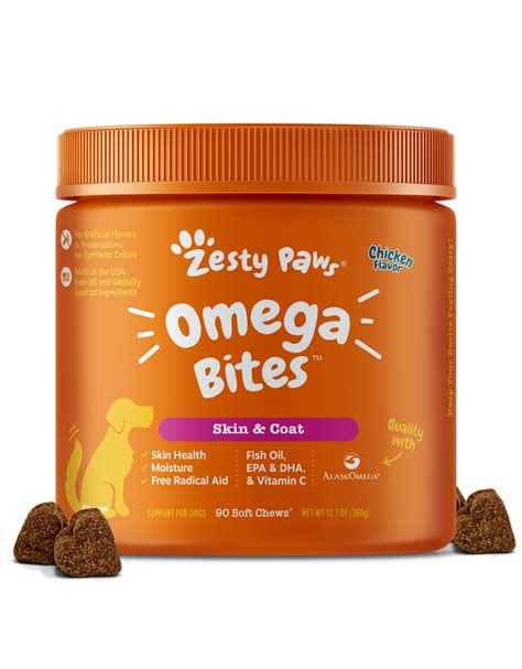 Zesty Paws 90ct Probiotics Bites Pumpkin Flavour Probiotic Supplement