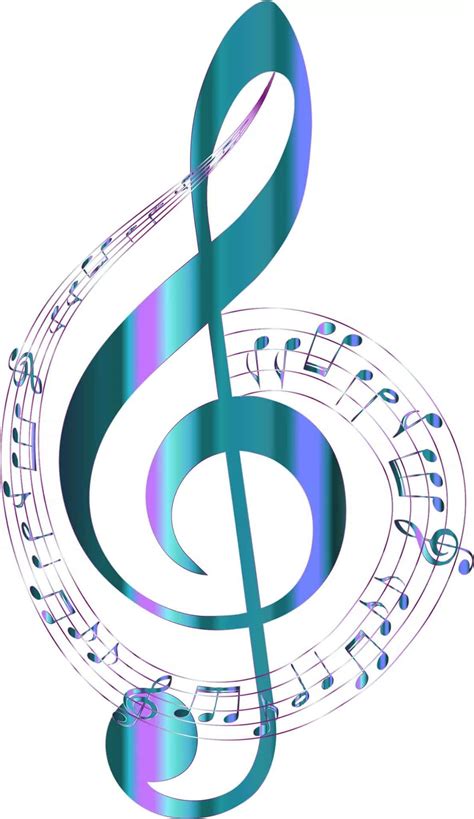 Download G Clef Symbol And Music Notes Background