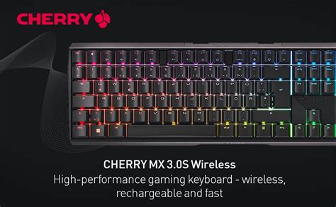 CHERRY MX 3 0S Wireless Cordless Mechanical Gaming Keyboard With RGB