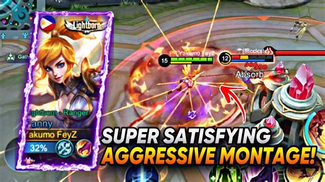 SUPER SATISFYING AGGRESSIVE FANNY MONTAGE Mobile Legends YouTube