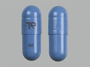 TAP 60 Pill Blue Capsule Oblong 18mm Pill Identifier