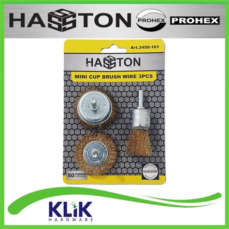 Jual Hasston Sikat Kawat Bor Mangkok Grinder Gerinda Set Pcs Mini Cup