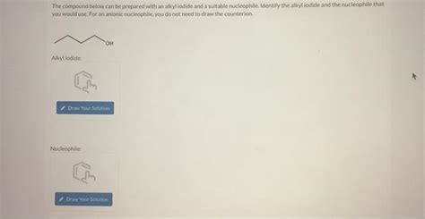 Solved The compound below can be prepared with an alkyl | Chegg.com