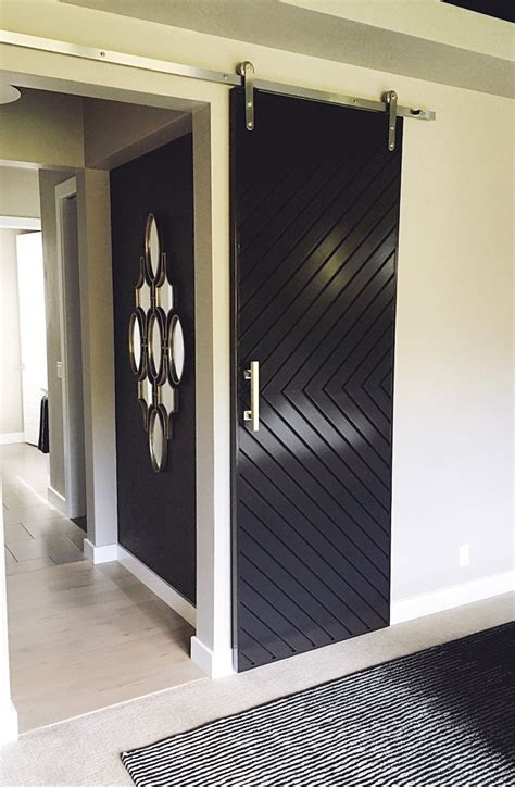 Modern Sliding Barn Door Custom Modern Farmhouse Barn Door Etsy