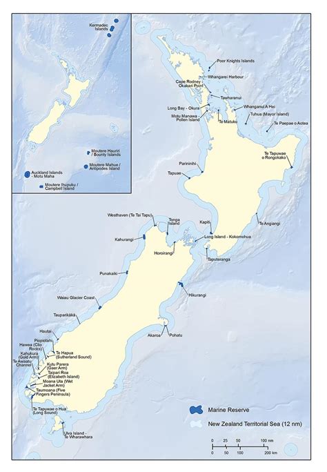 Marine Reserves Map