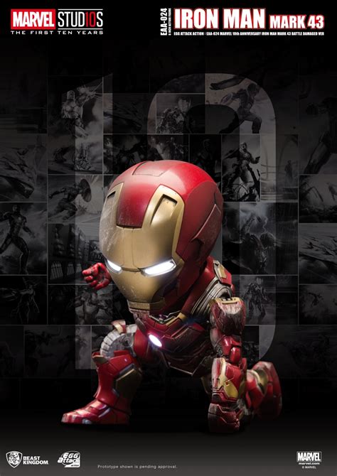 SASOM ของสะสม Iron Man MK43 Avengers Age Of Ultron 10th Year