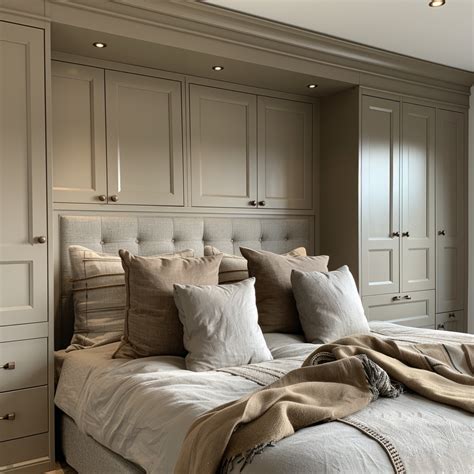 Fitted Wardrobes With Bed In The Middle | Over bed storage