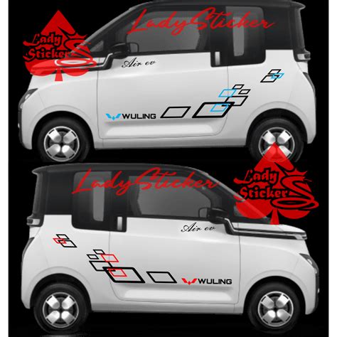 Jual Cutting Sticker Stiker Mobil Wuling Air Ev Sticker Body Mobil