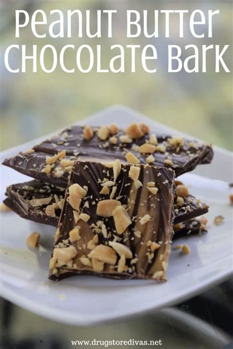 Peanut Butter Chocolate Bark Recipe Drugstore Divas