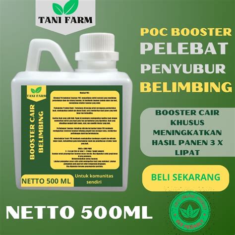 Pupuk Booster Cair Semprot Pelebat Buah BELIMBING Pupuk Pelebat Buah